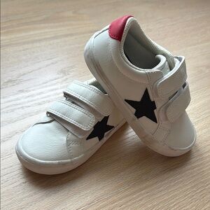 Next White with Blue Star Velcro Sneakers